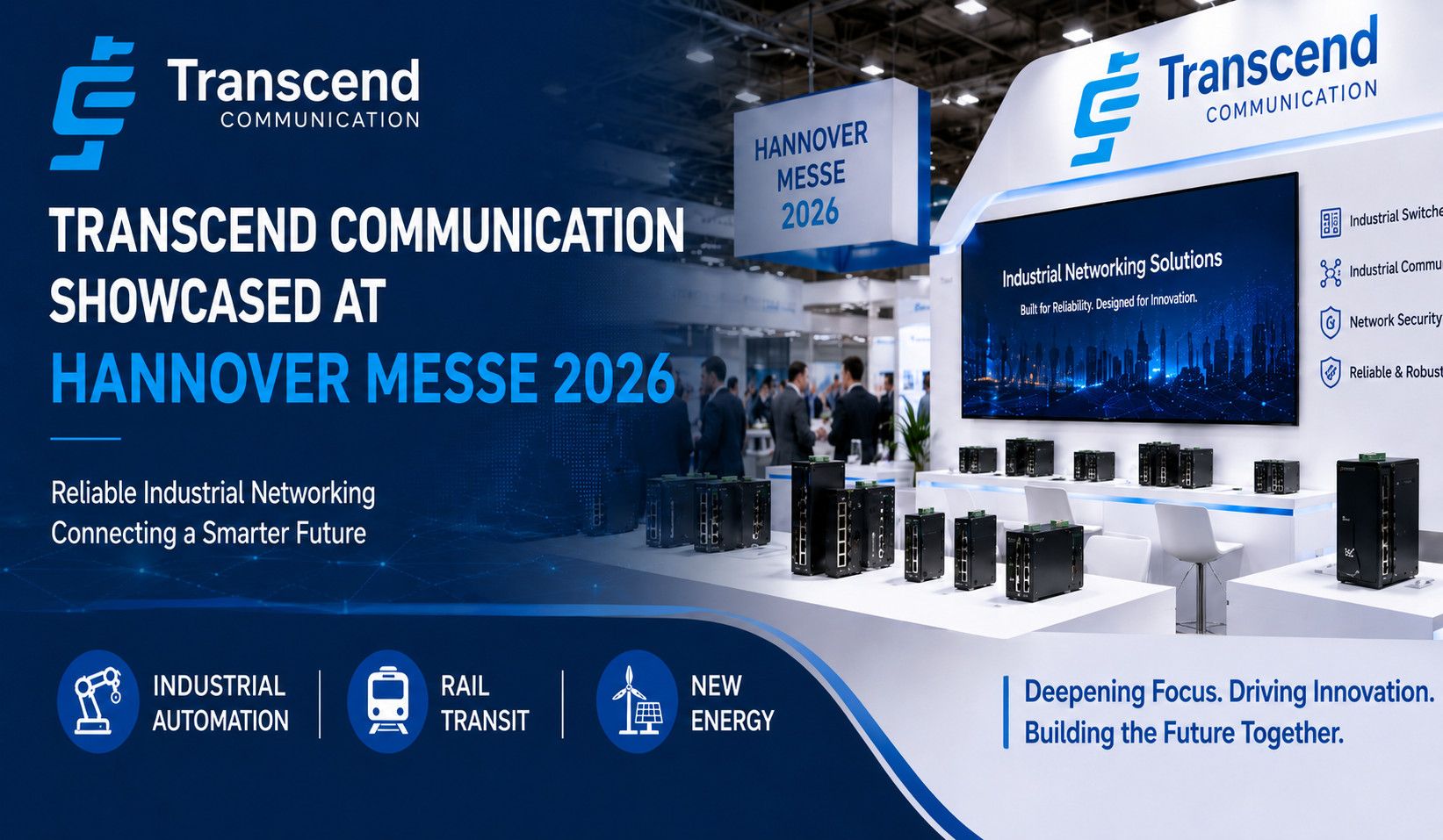 Transcend Communication Showcased at HANNOVER MESSE 2026, Strengthening Global Connections